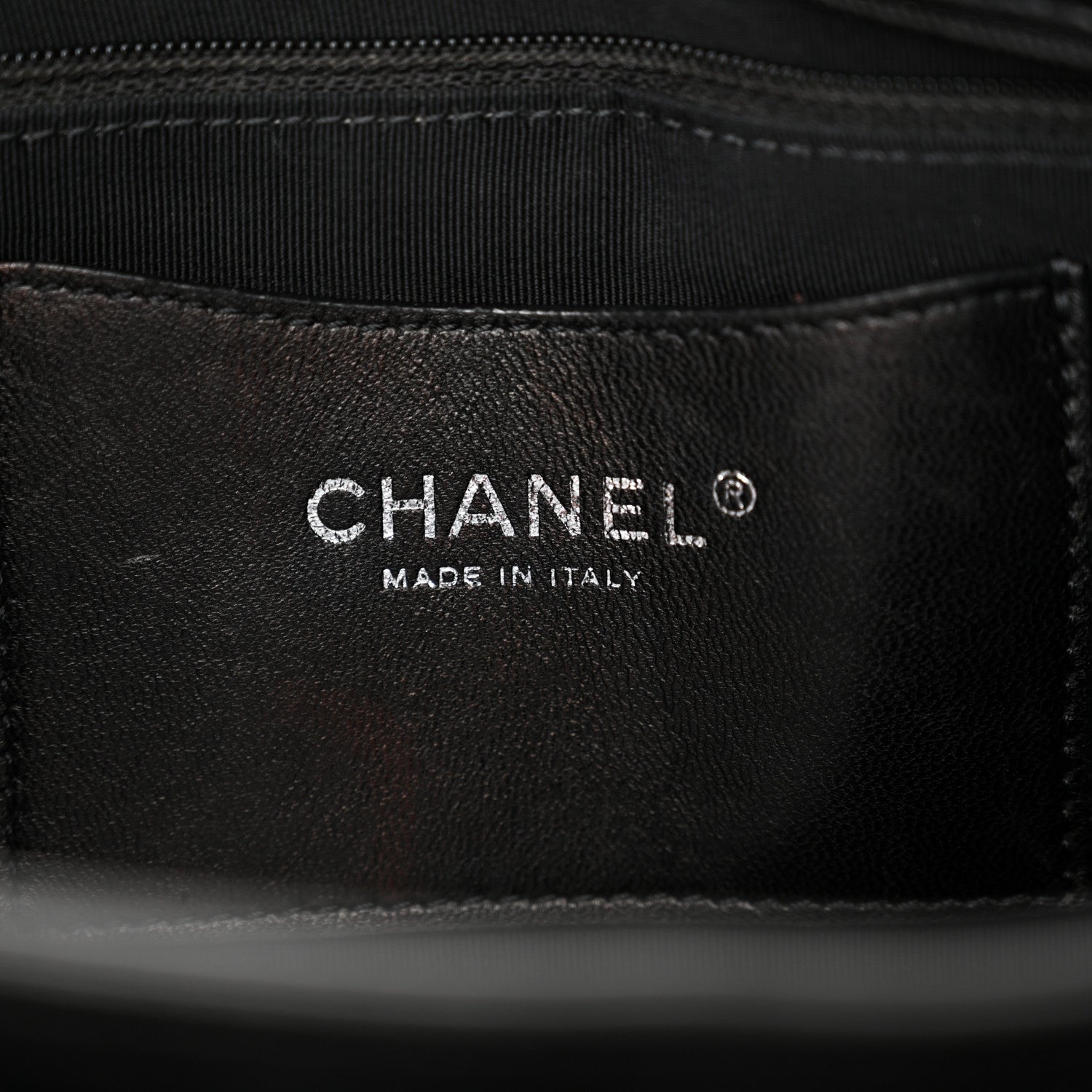 Chanel Patent Hand Embroidered Large Just Mademoiselle Black 6 of 11