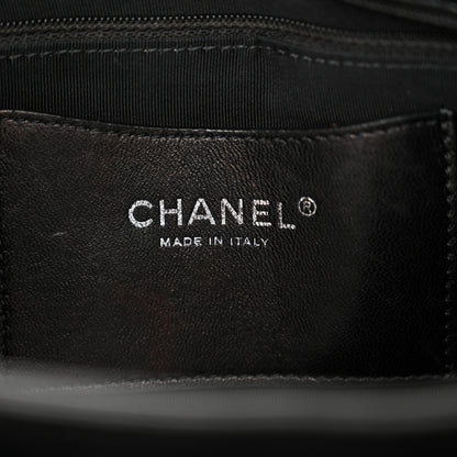 Chanel Patent Hand Embroidered Large Just Mademoiselle Black 6 of 11