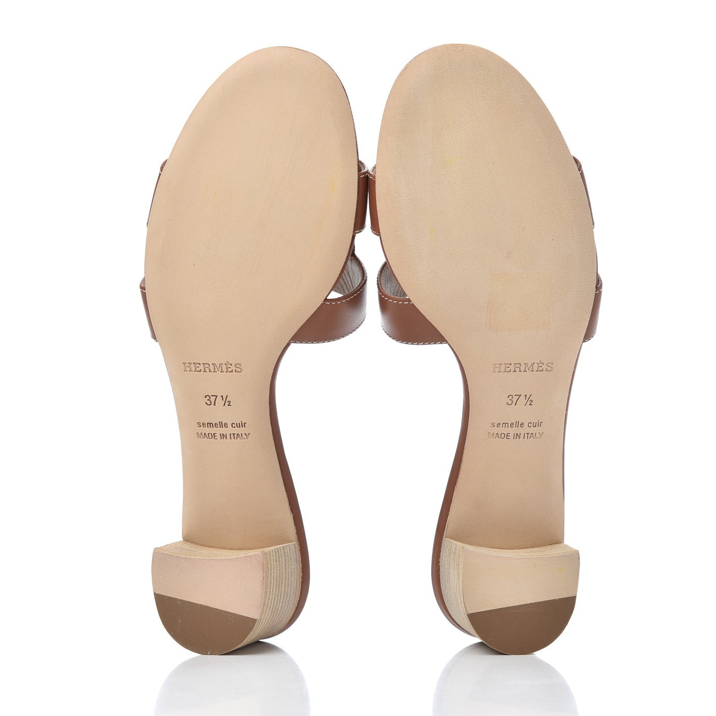 Calfskin Oasis Sandals 37.5 Gold