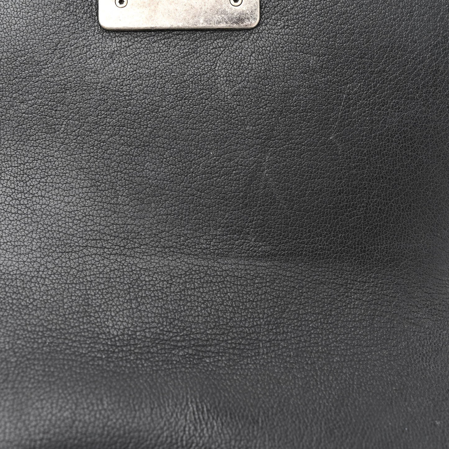 Goatskin Quilted Patent Small Duo Boy Flap Black