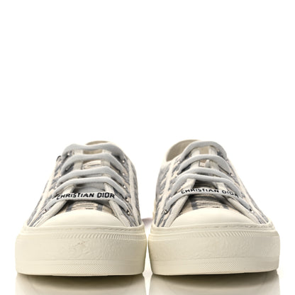 Christian Dior Canvas Oblique Walk'N'Dior Low Top Sneakers 37 Grey Stone 2 of 7