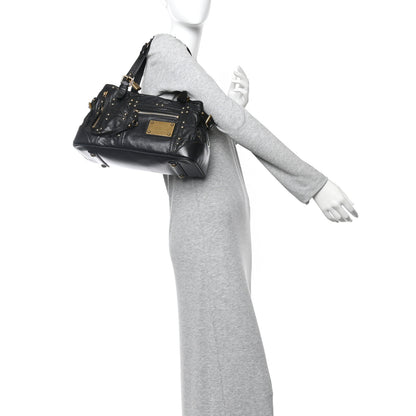 Louis Vuitton Lambskin Riveting Black 2 of 9