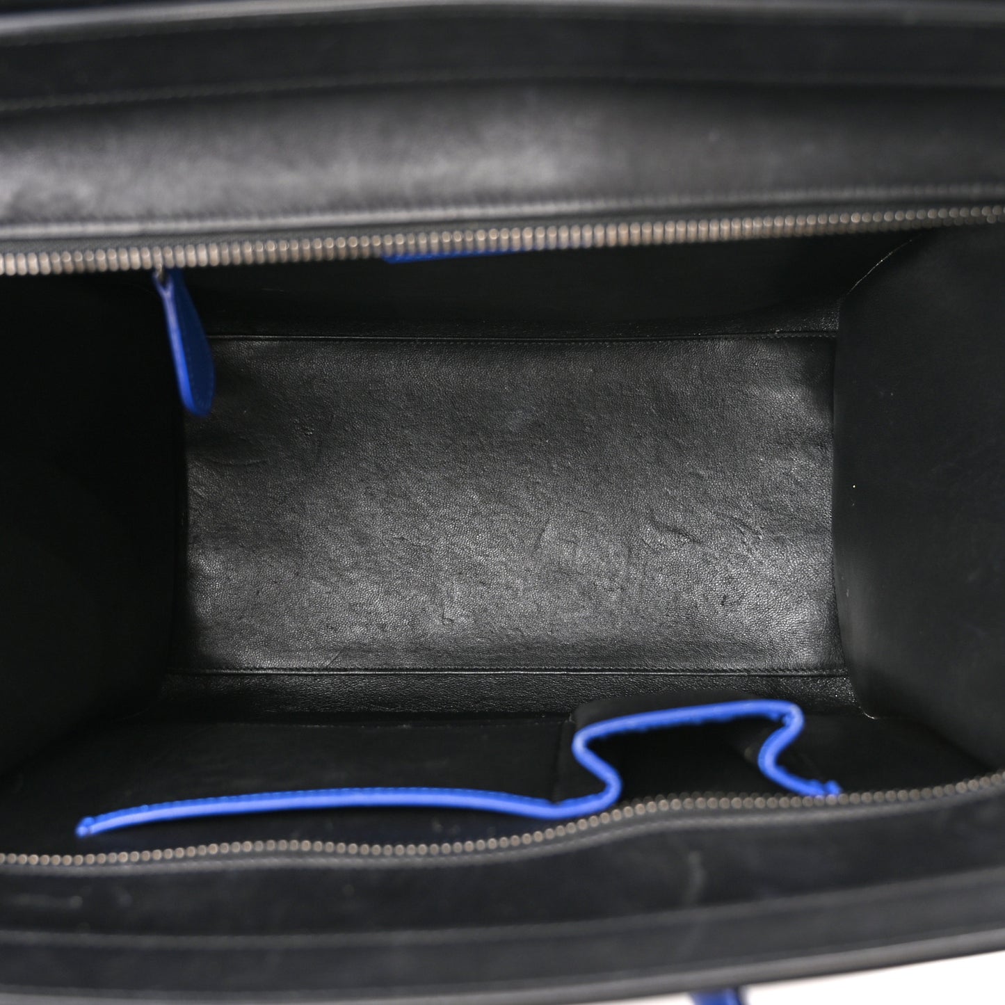 Canvas Smooth Calfskin Mini Tri-Color Luggage Indigo