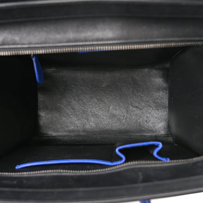 Celine Canvas Smooth Calfskin Mini Tri-Color Luggage Indigo 4 of 9