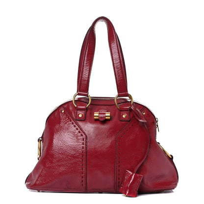 Saint Laurent Patent Calfskin Medium Muse Red 1 of 32
