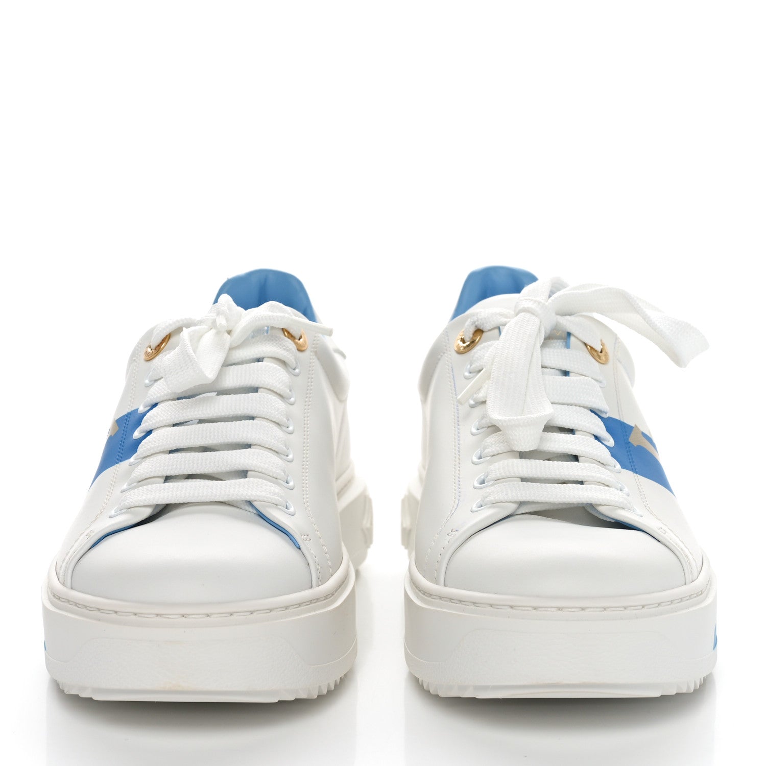 Louis Vuitton Monogram Time Out Sneakers 38 Blue 2 of 10