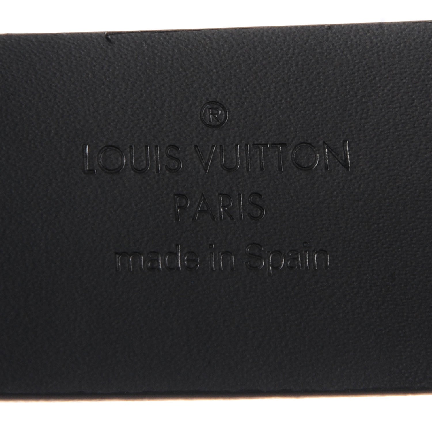 Louis Vuitton Glazed Calfskin Anagramme Belt 85 34 Black 6 of 7