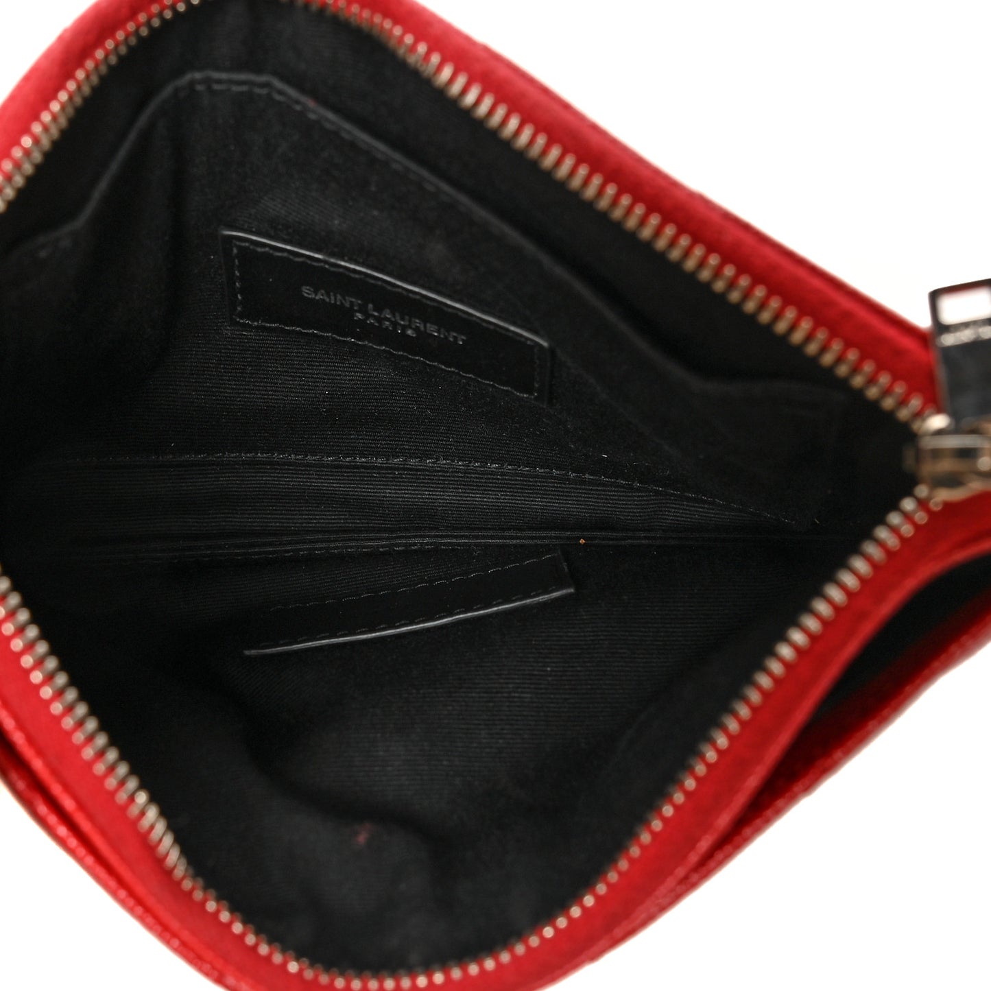 Grain De Poudre Chevron Monogram Bill Pouch Rouge Eros