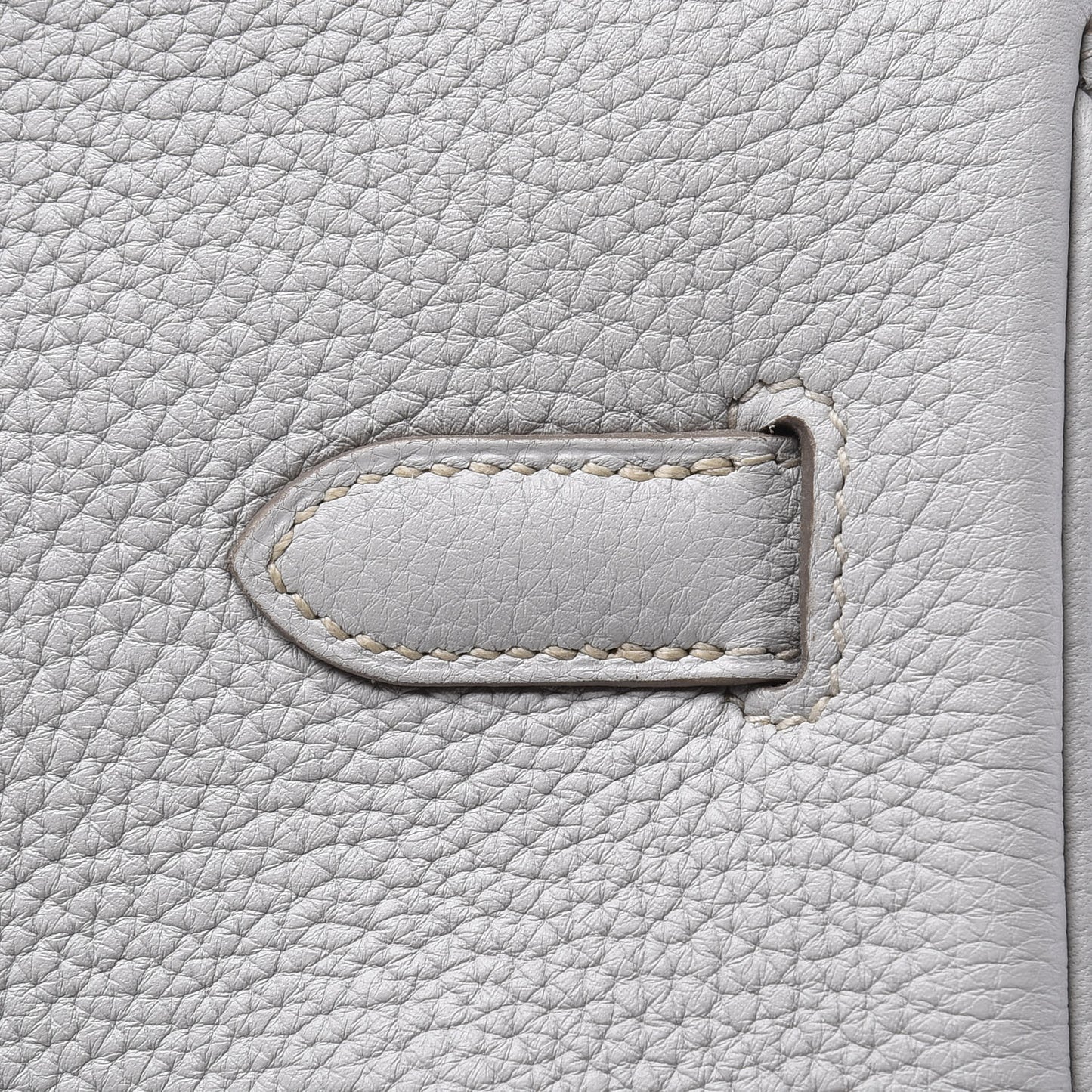 Taurillon Clemence Lizard Club Birkin 35 Gris Perle White Mykonos
