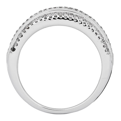 Parker & West by FASHIONPHILE 18K White Gold Diamond .24ctw 3 Row Pave Band Ring 53 6.25 5 of 13