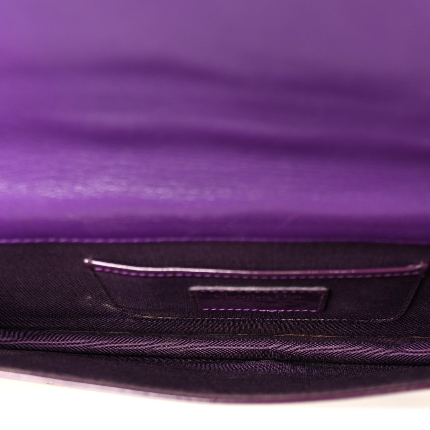 Christian Dior Patent Cannage Lady Dior Convertible Clutch Purple 5 of 12