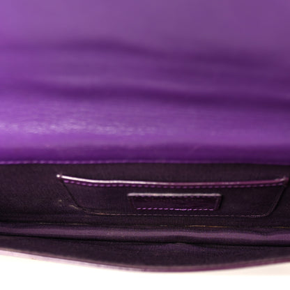 Christian Dior Patent Cannage Lady Dior Convertible Clutch Purple 5 of 12