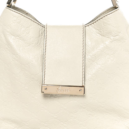 Gucci Guccissima Medium New Ladies Web Hobo White 8 of 10