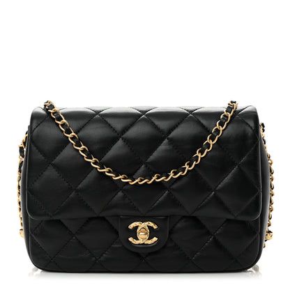 Chanel Lambskin Quilted Large CC Chain Flap Black 1 of 13