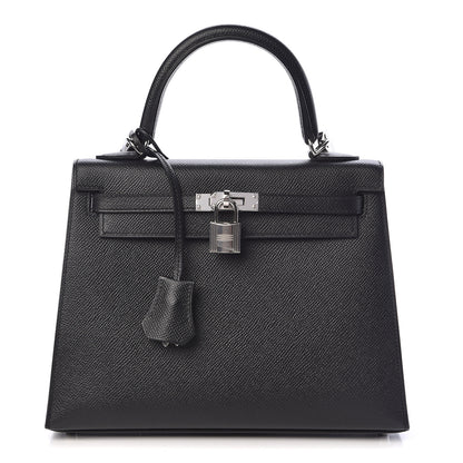 Hermes Epsom Kelly Sellier 25 Black 1 of 38