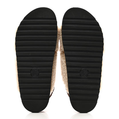 Louis Vuitton Shearling Paseo Flat Comfort Sandal 40 Nude 5 of 9