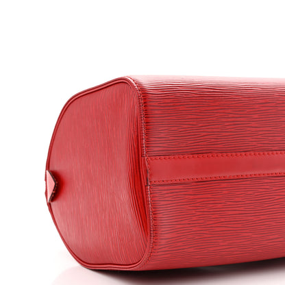 Louis Vuitton Epi Speedy 25 Castillan Red 9 of 11