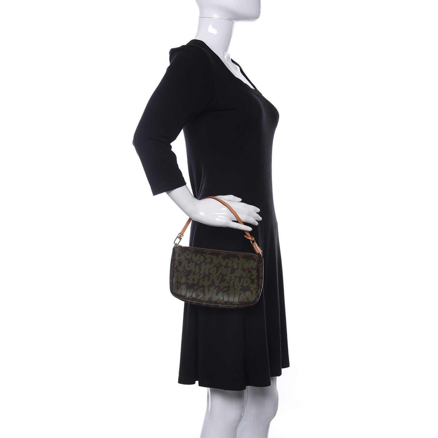 Monogram Graffiti Pochette Accessories Kaki