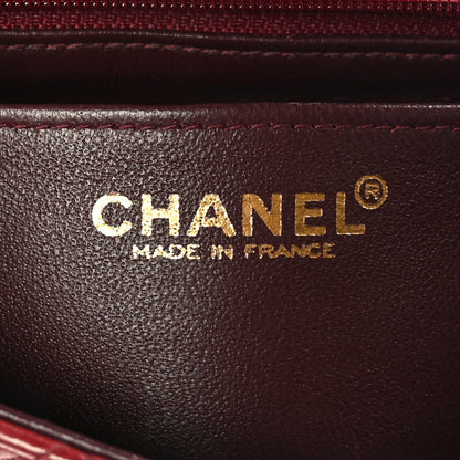 Chanel Lambskin Quilted Mini Square Flap Dark Red 6 of 10