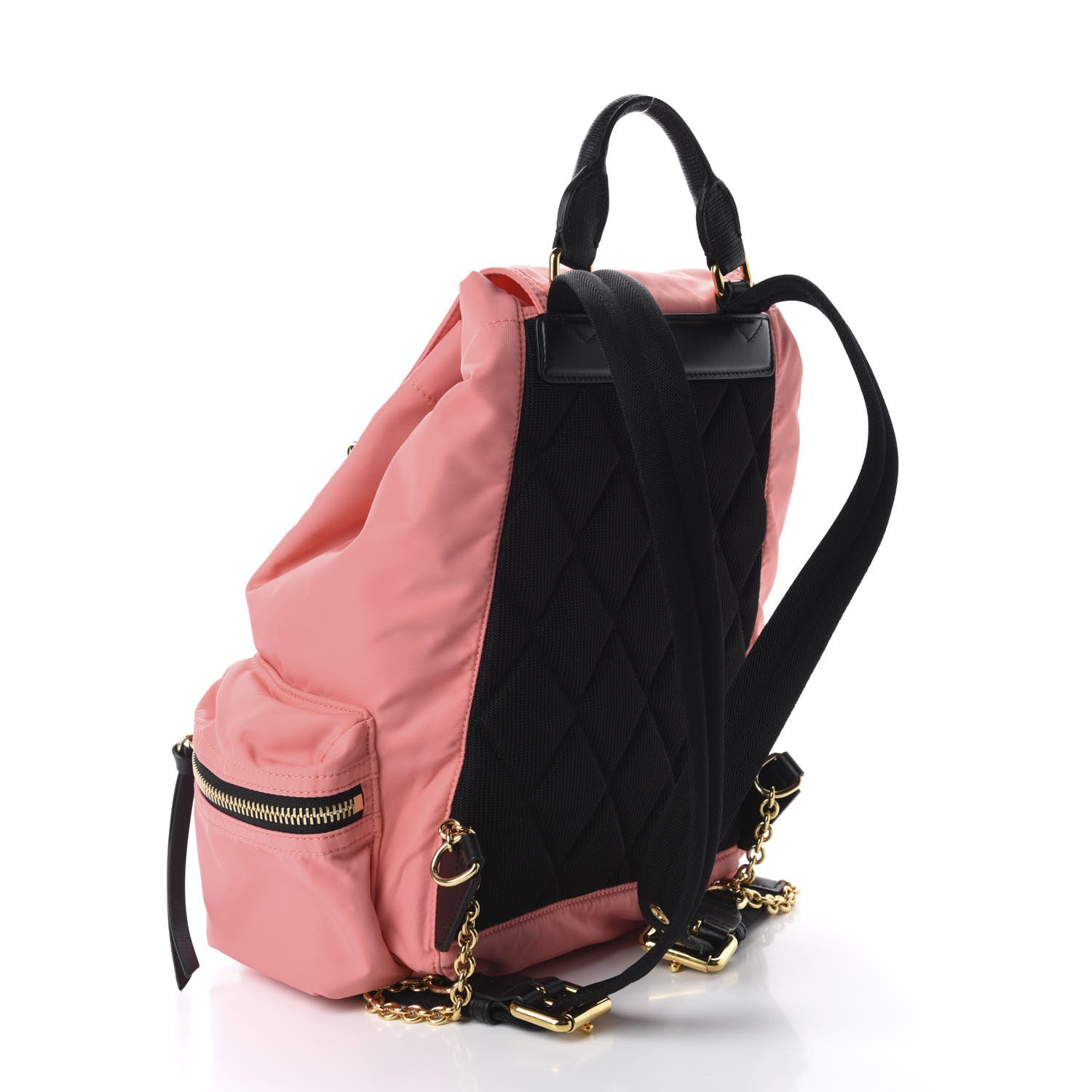 Burberry Nylon Medium Rucksack Backpack Bright Coral Pink 2 of 10