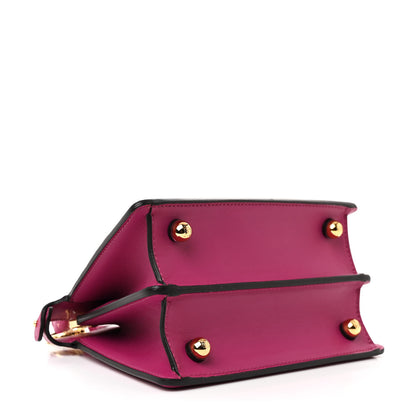 Fendi Shiny Nappa Petite Peekaboo I SEE U Satchel Ciclamino Pilar 4 of 11