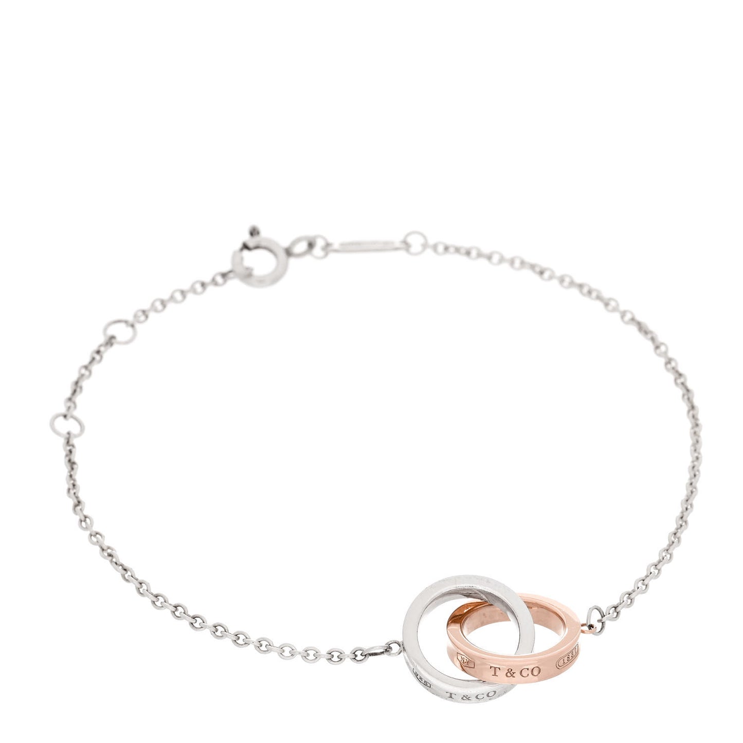 Sterling Silver Rubedo 1837 Interlocking Bracelet