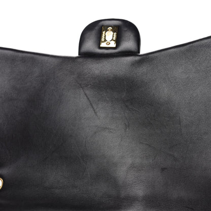 Chanel Lambskin Quilted Maxi Single Flap Black 9 of 13