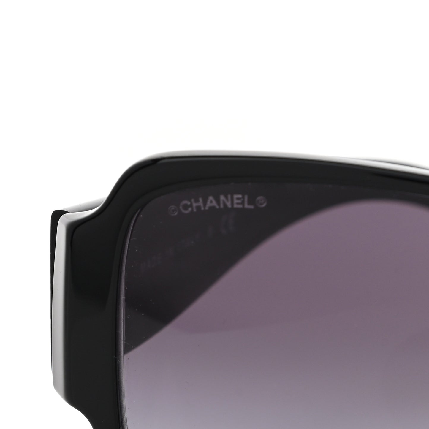 Acetate Shield Sunglasses 5449-A Black