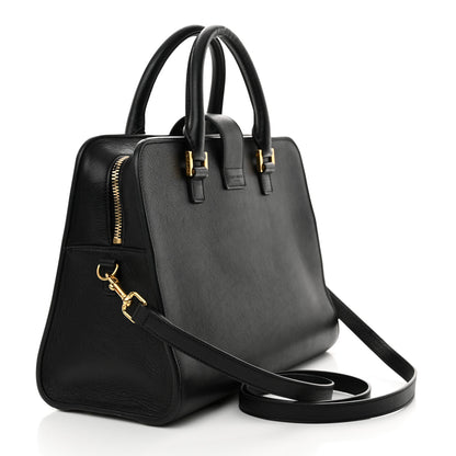 Saint Laurent Smooth Calfskin Small Monogram Cabas Black 3 of 16