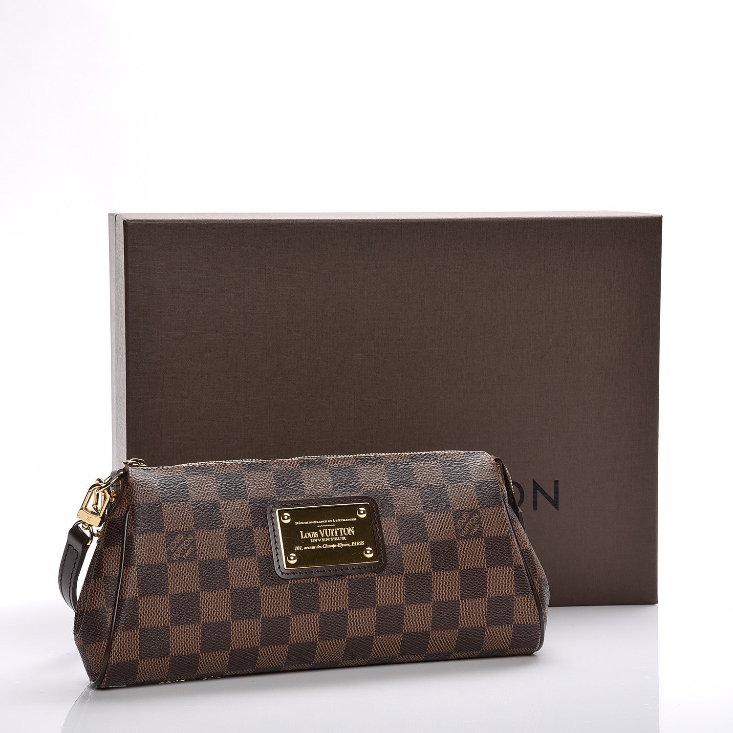 Louis Vuitton Damier Ebene Eva Clutch 8 of 8