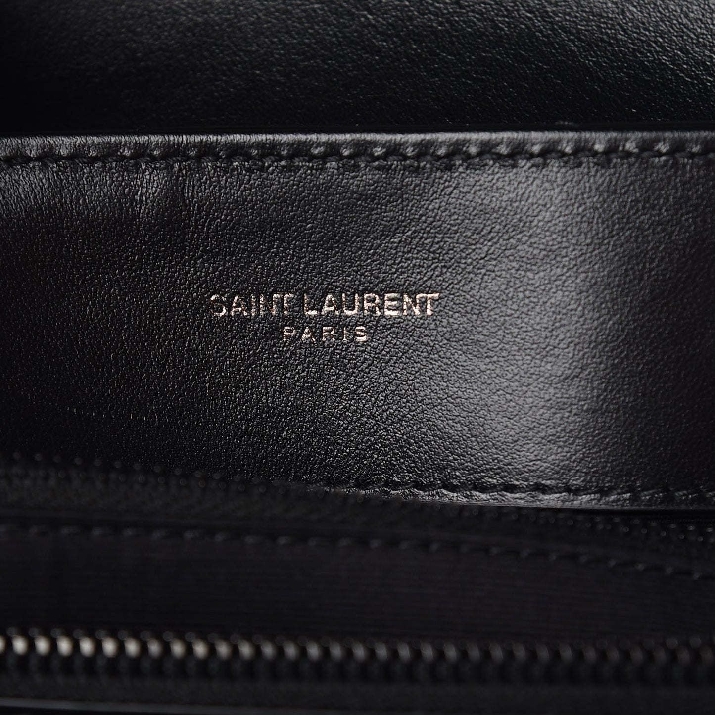 Calfskin Y Quilted Monogram Medium Loulou Chain Satchel Black