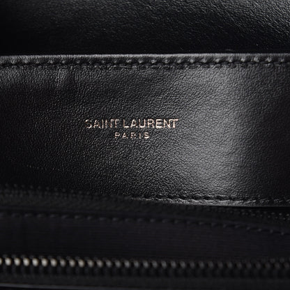 Saint Laurent Calfskin Y Quilted Monogram Medium Loulou Chain Satchel Black 6 of 10