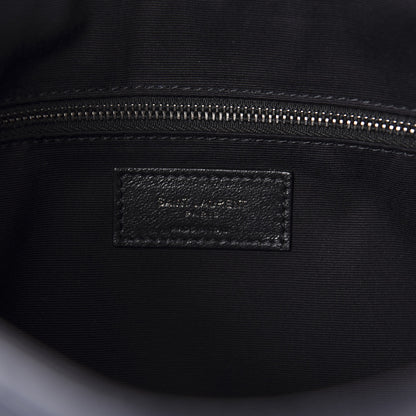 Saint Laurent Crinkled Calfskin Matelasse Monogram Niki Shoulder Bag Deep Marine 8 of 9