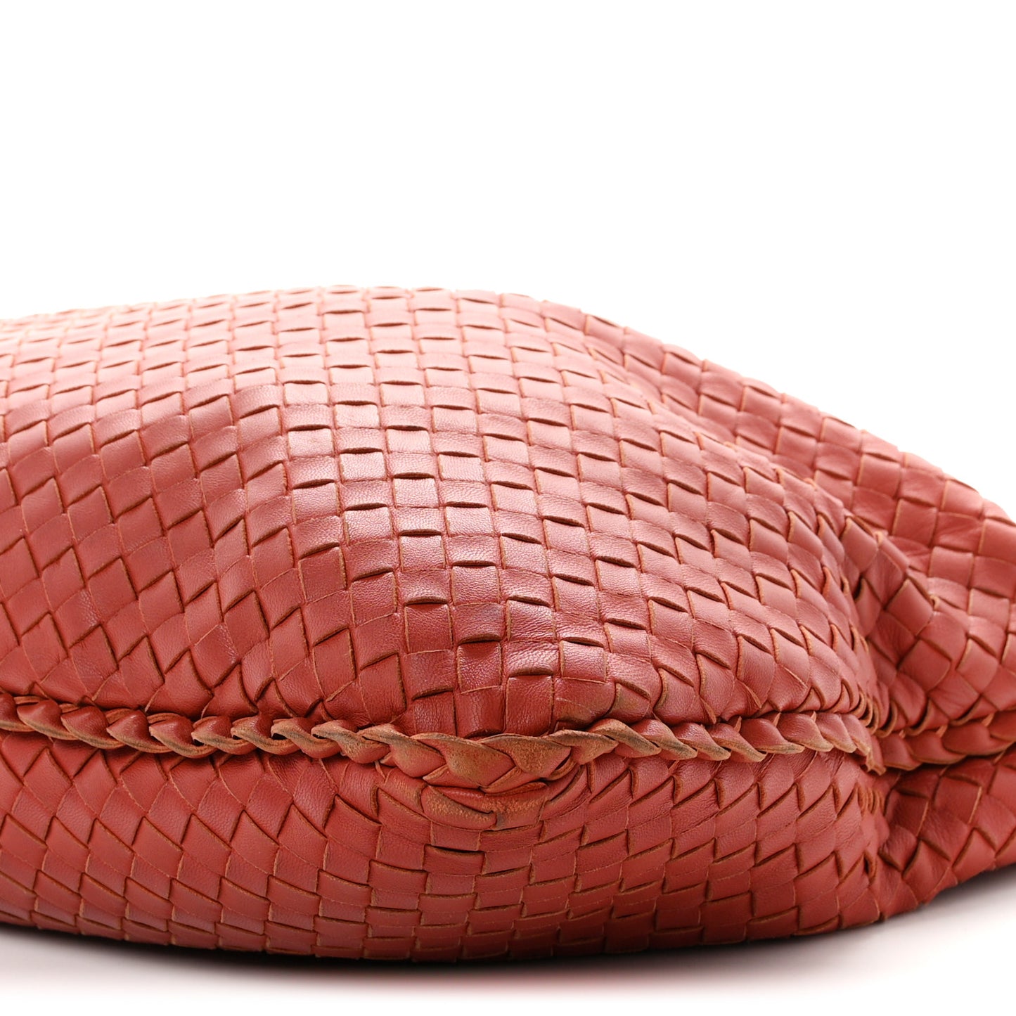 Nappa Intrecciato Large Veneta Hobo Brique