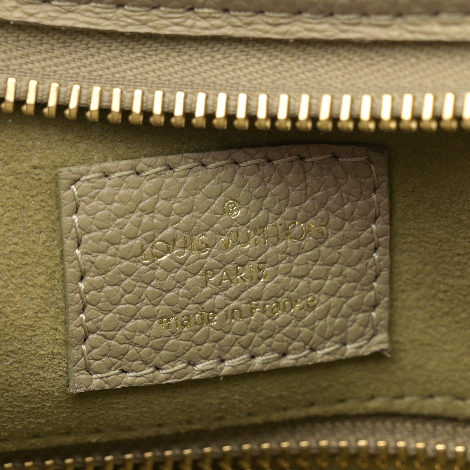 Louis Vuitton Empreinte Monogram Giant CarryAll PM Khaki Creme 7 of 10