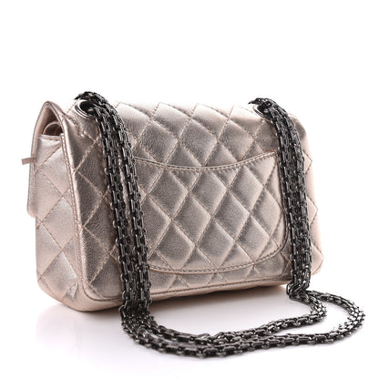 Chanel Metallic Calfskin Quilted 2.55 Reissue 224 Flap Light Pink 3 of 9