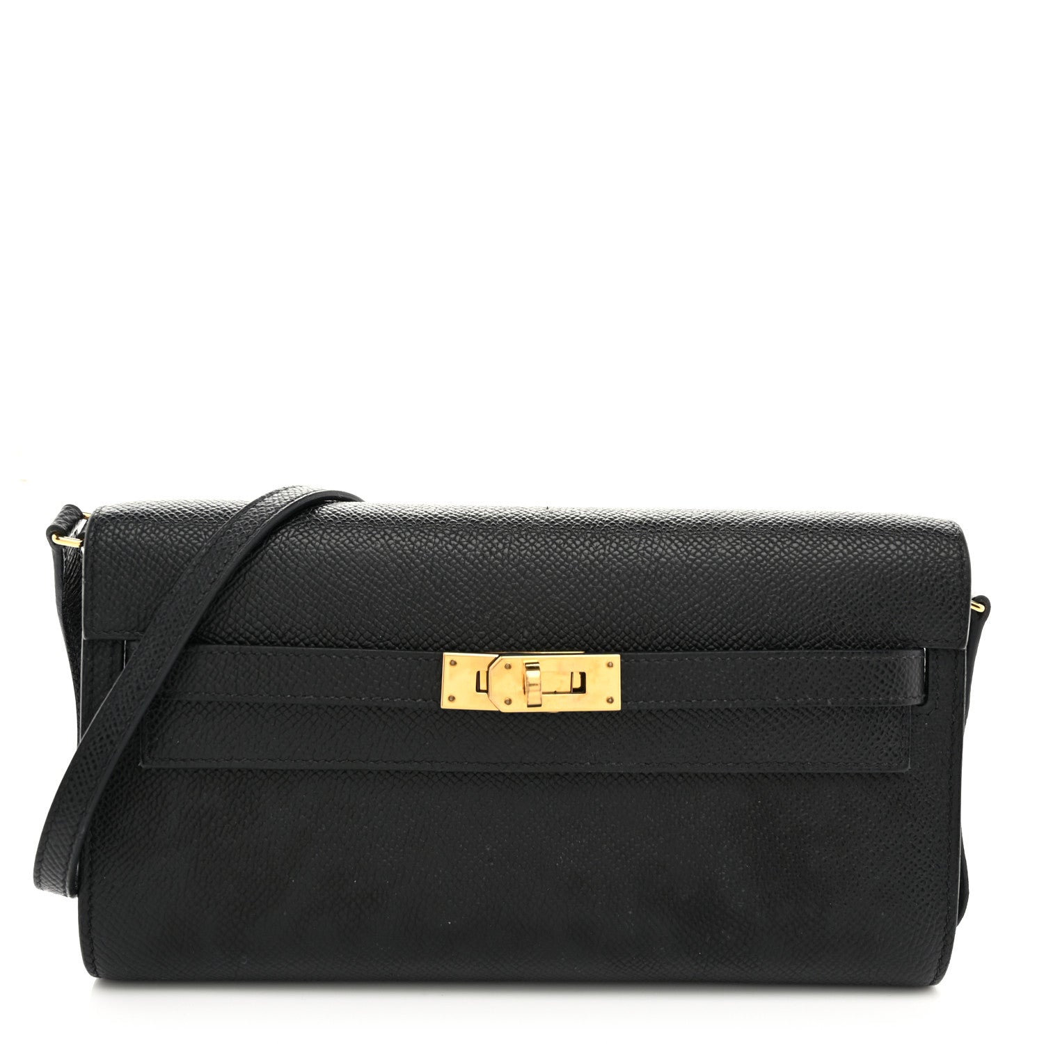 Hermes Epsom Kelly Wallet To Go Black 1 of 9