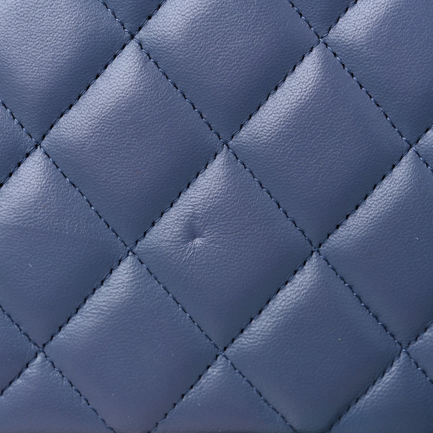Chanel Lambskin Quilted Maxi Double Flap Blue 20 of 21