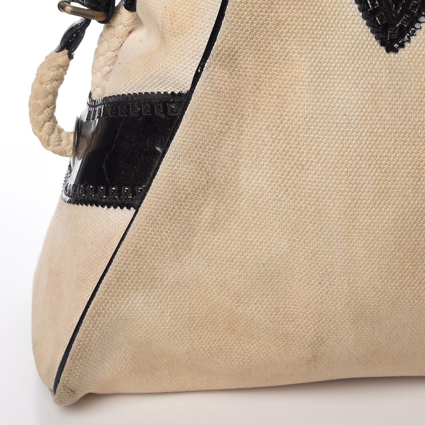 Canvas Patent Grommet De Jour Tote Natural