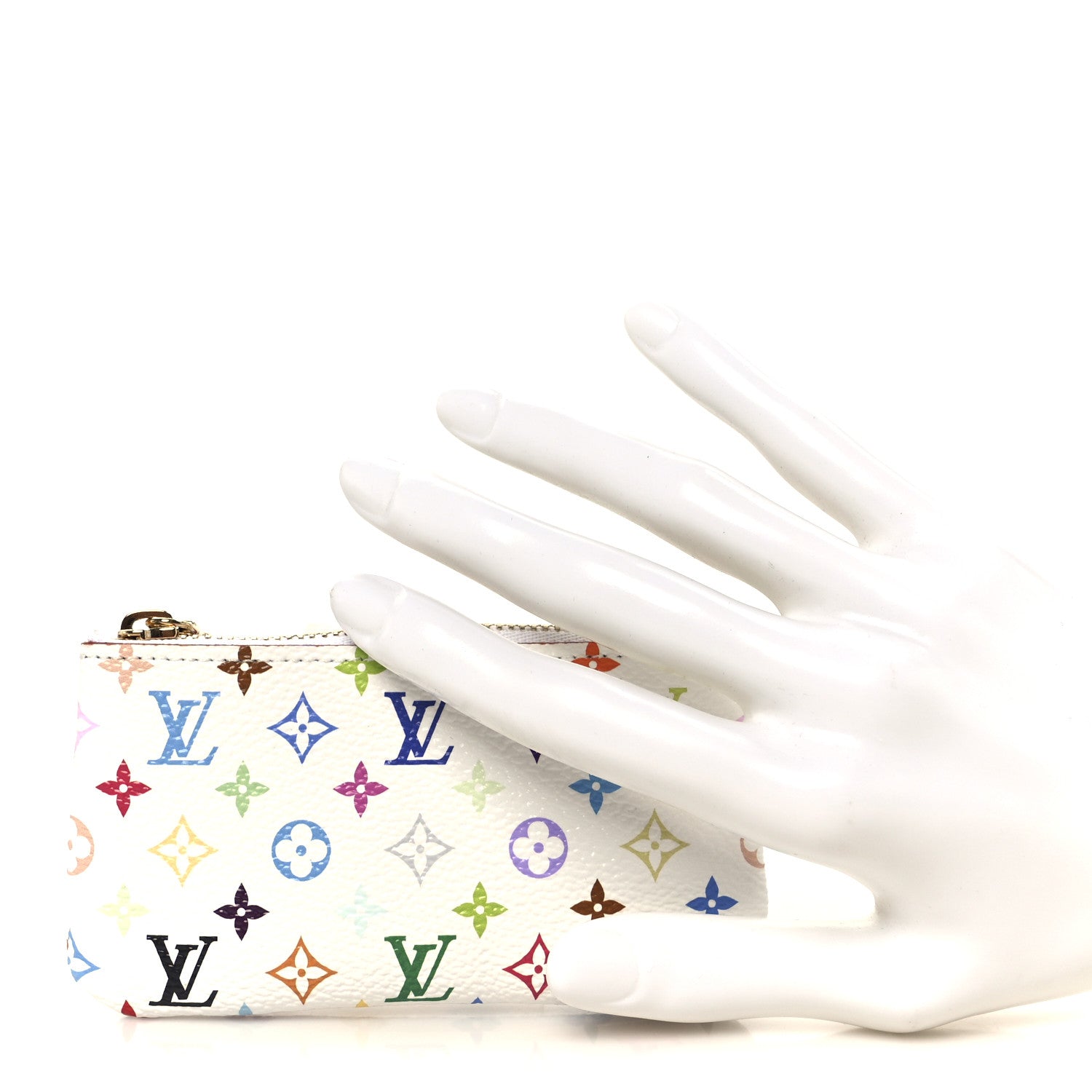 Louis Vuitton LV X TM Monogram Multicolor Key Pouch White 2 of 8