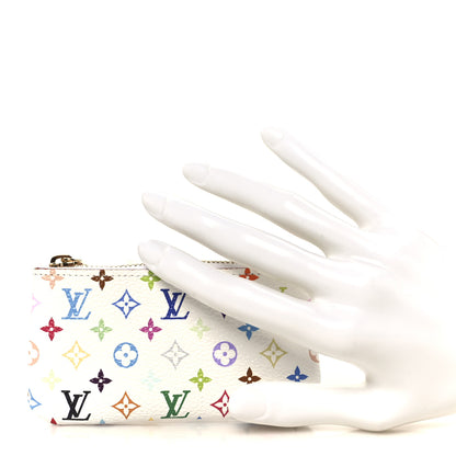 Louis Vuitton LV X TM Monogram Multicolor Key Pouch White 2 of 8