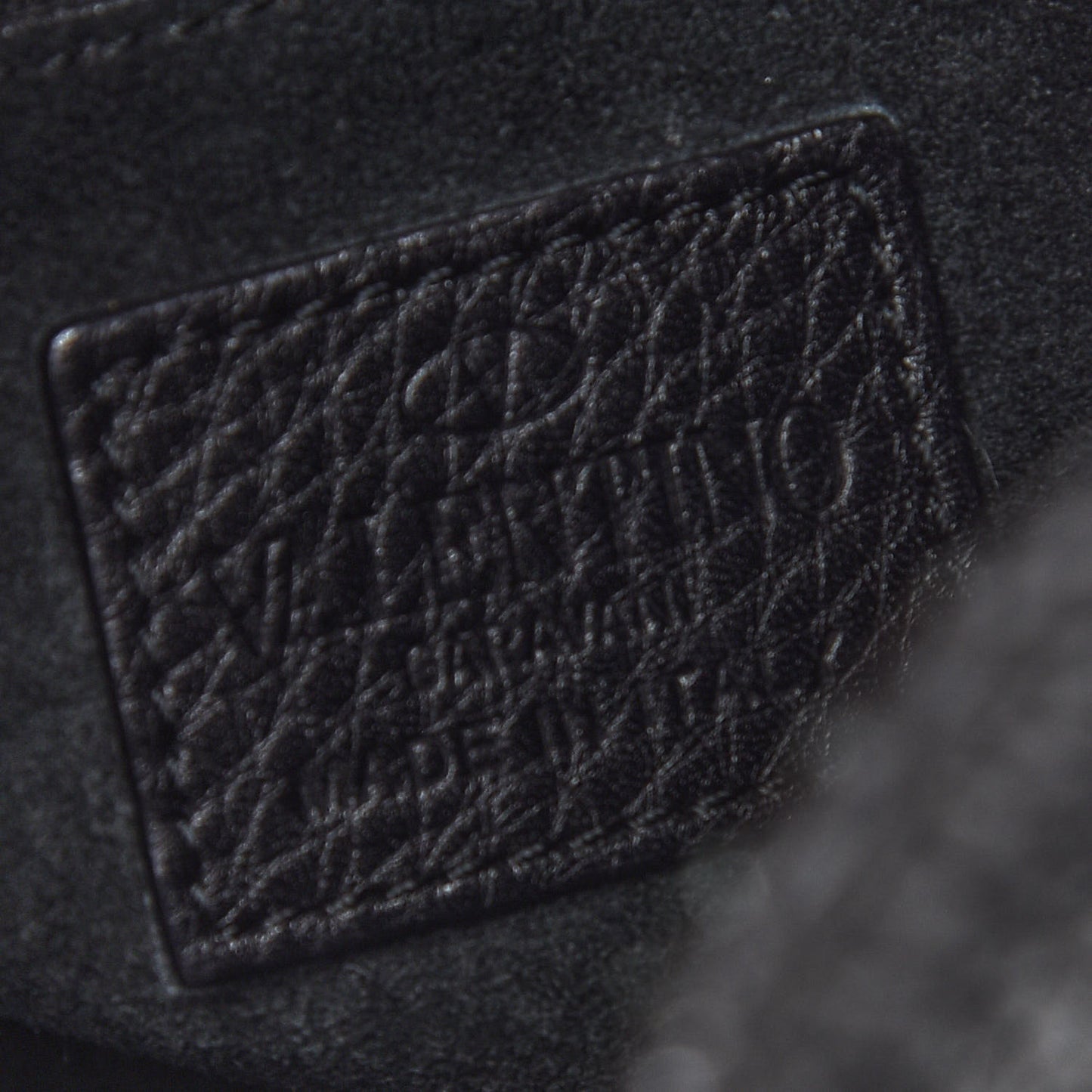 Grained Calfskin Rockstud Bucket Bag Black