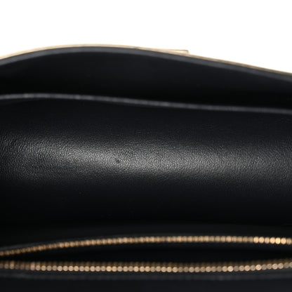 Christian Dior Metallic Patent Micro-Cannage Small Diorama Flap Bag Gold 5 of 12