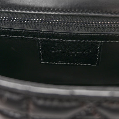 Christian Dior Calfskin Macrocannage Medium Caro Bag Black 6 of 9