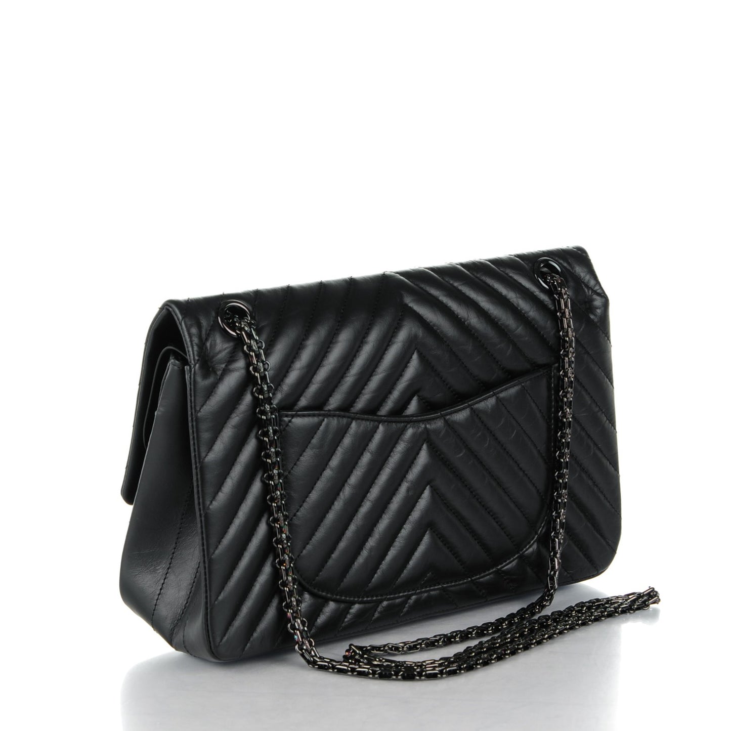 Aged Calfskin Chevron 2.55 Reissue 226 So Black
