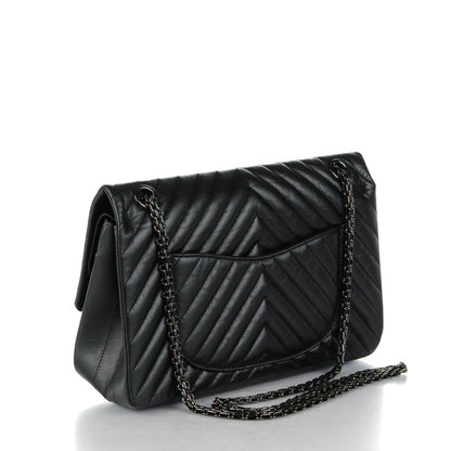 Chanel Aged Calfskin Chevron 2.55 Reissue 226 So Black 3 of 8
