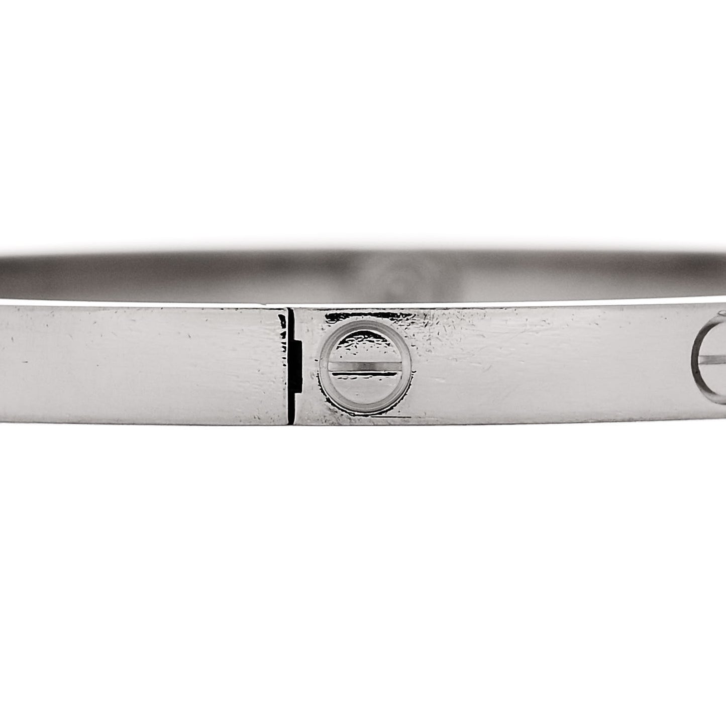 18K White Gold Small LOVE Bracelet 15