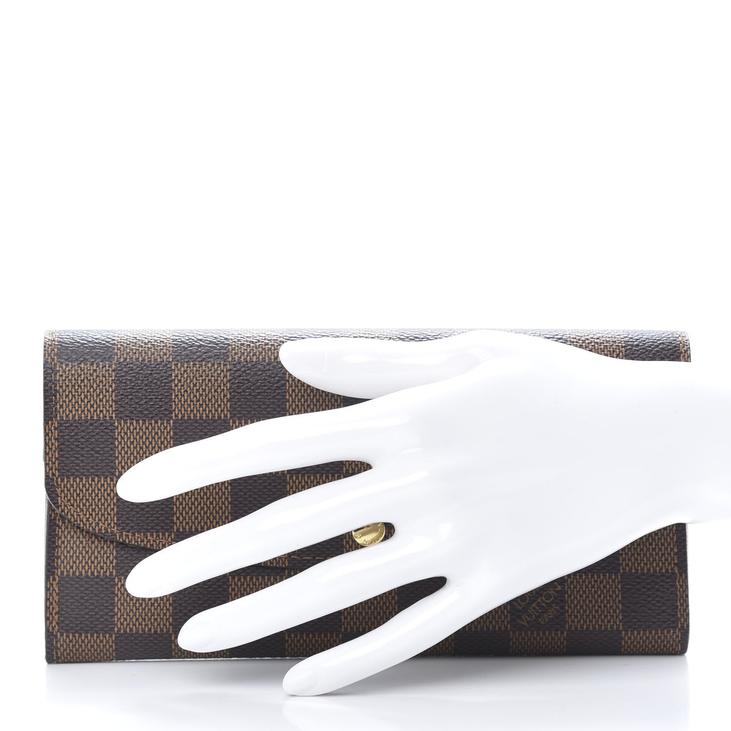 Louis Vuitton Damier Ebene Emilie Wallet 2 of 9
