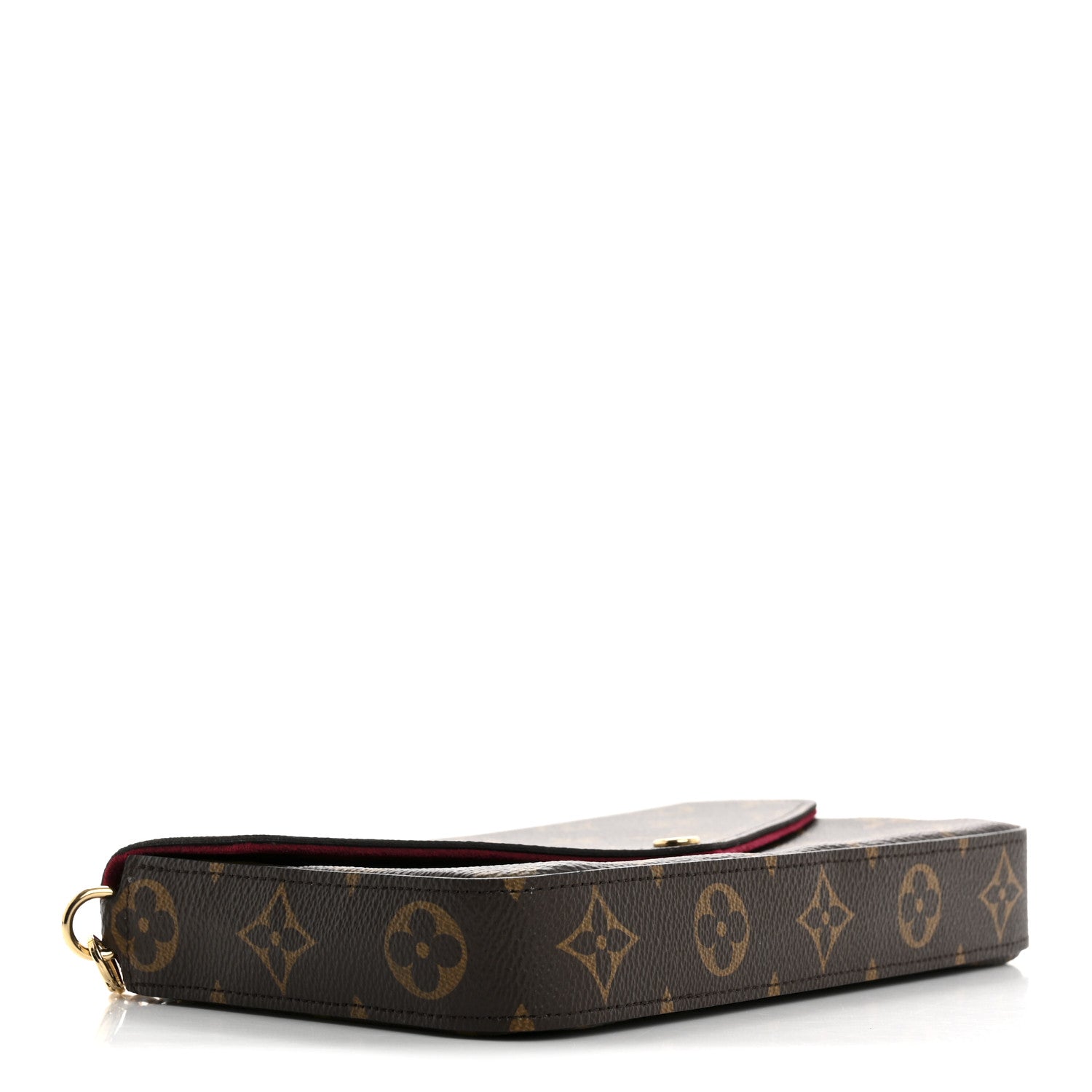 Louis Vuitton Monogram Pochette Felicie Chain Wallet Fuchsia 5 of 10