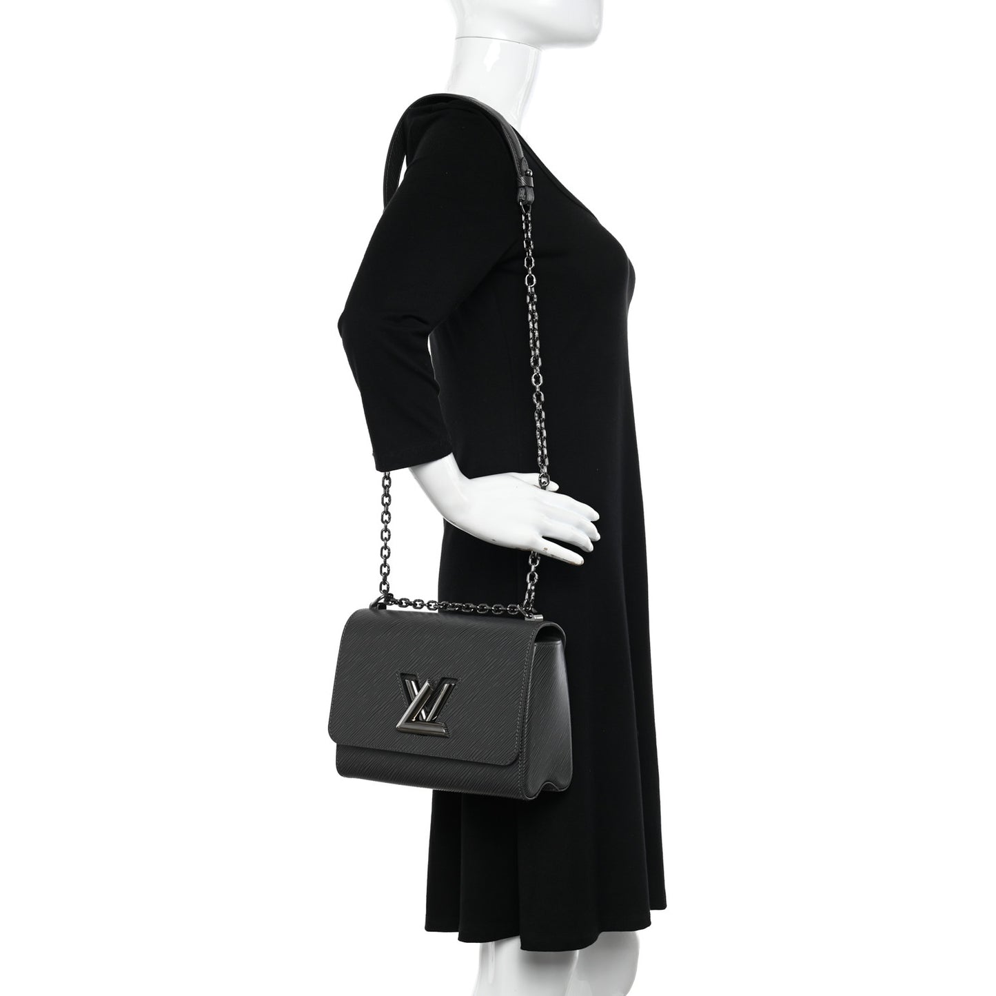 Epi Twist Shoulder Bag MM Etain